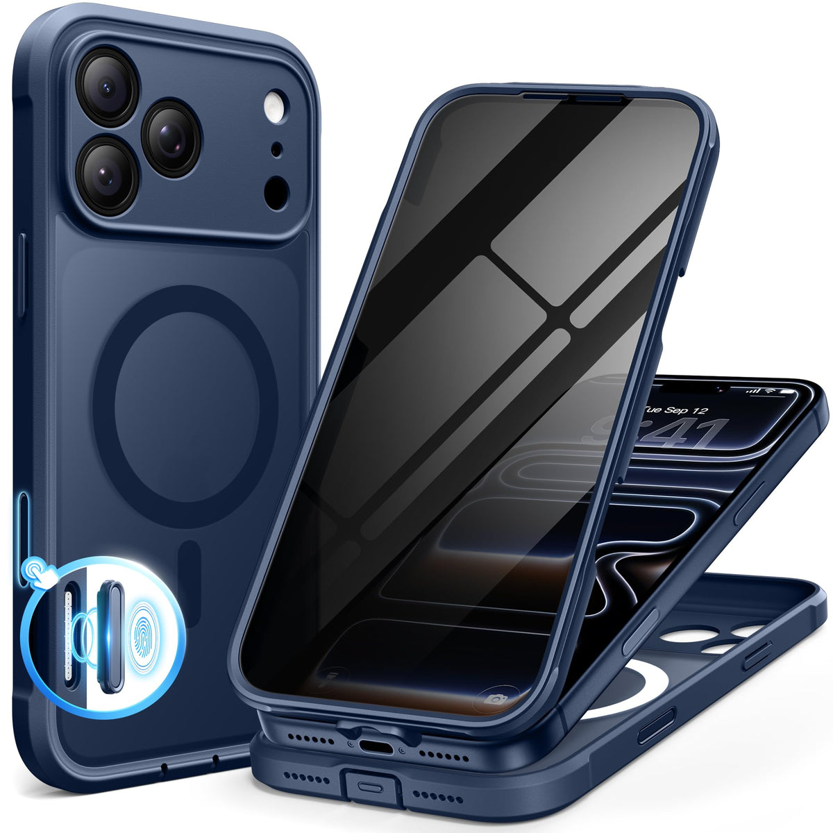 BERFY for iPhone iPhone 17 Pro Case, Fit for MagSafe