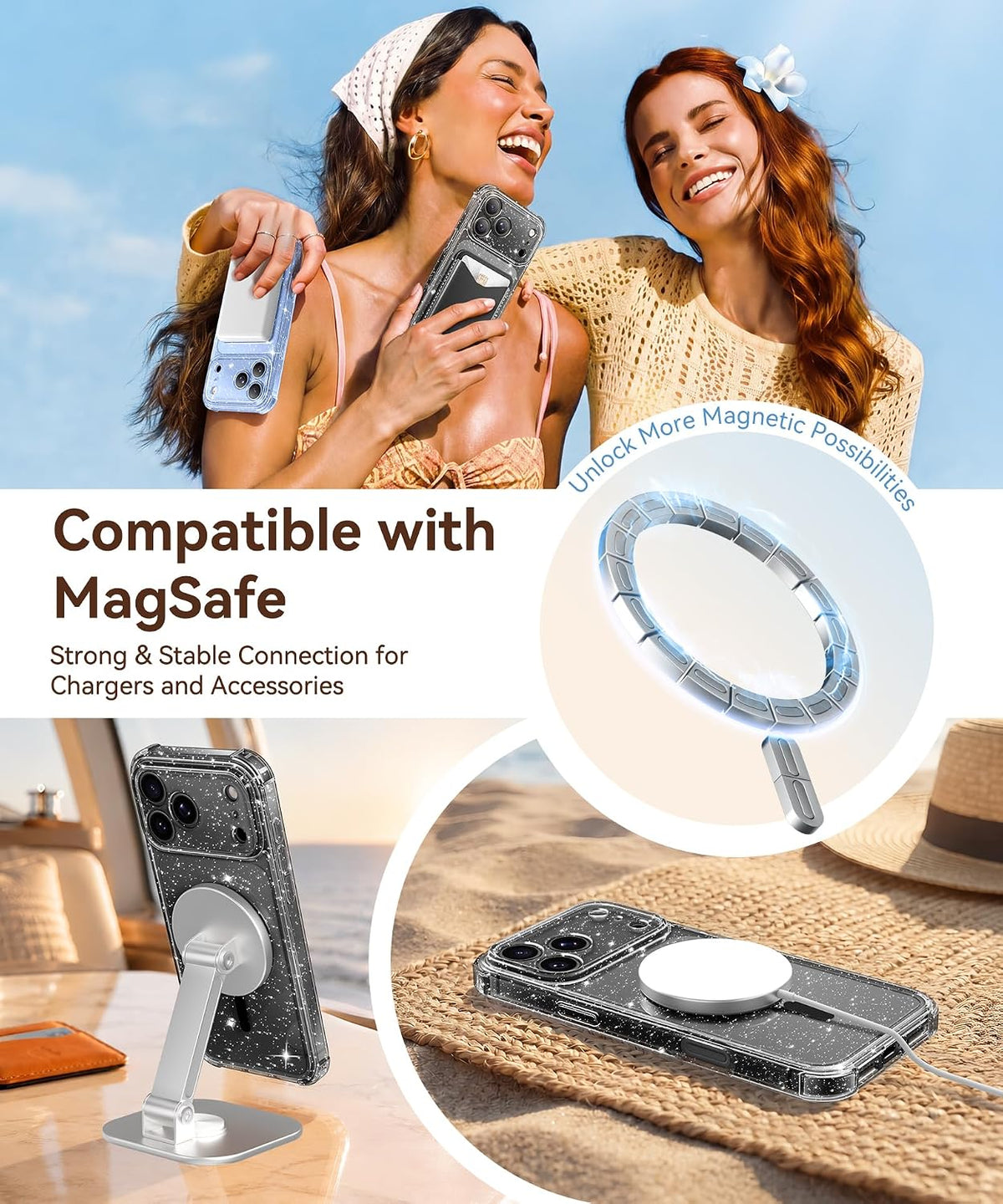BERFY for iPhone 18 Pro Max Case for Women 6.9"