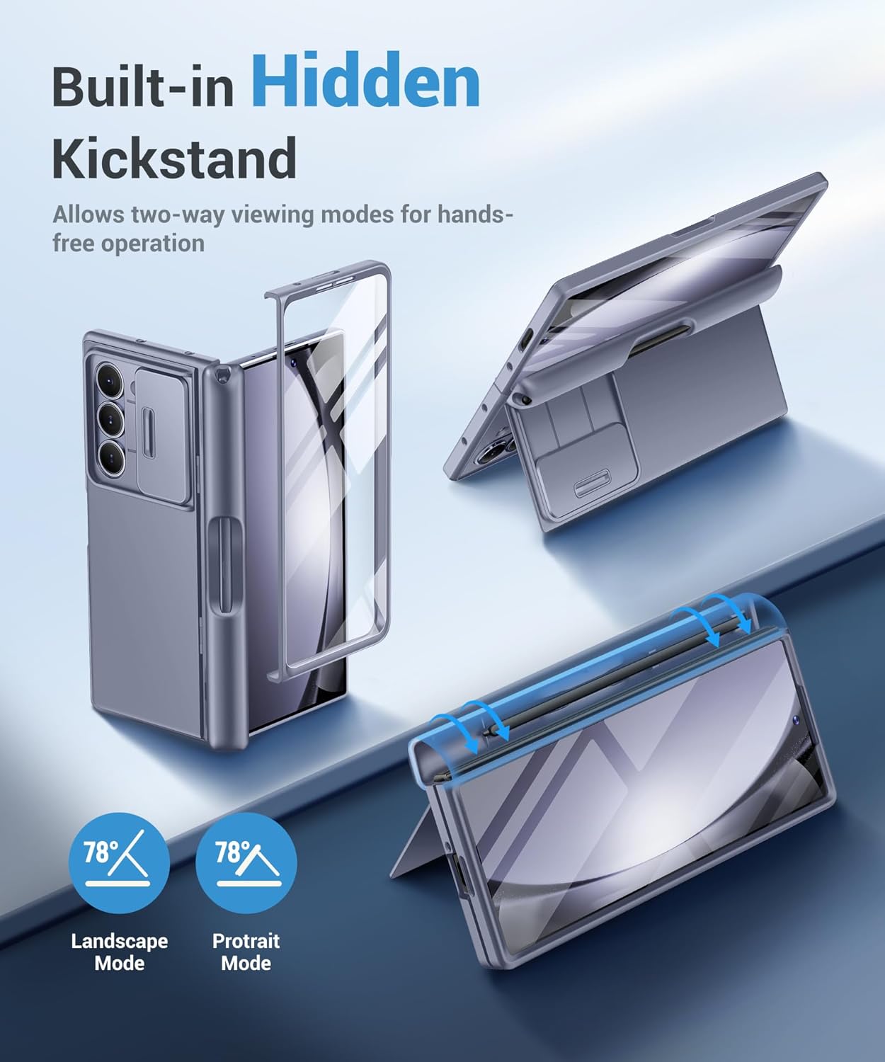 Samsung Galaxy Z Fold 5 Case with S Pen Holder