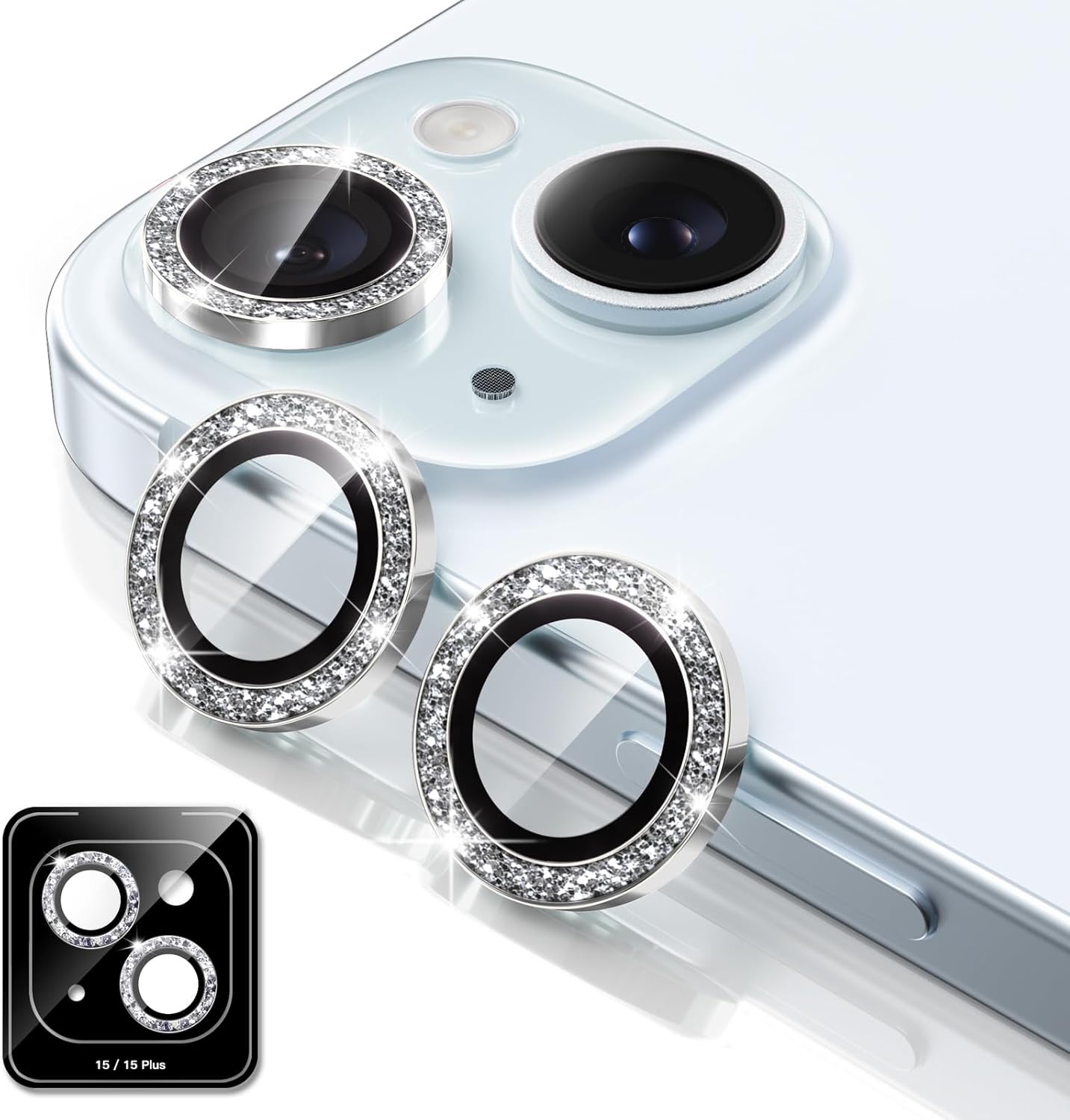 Camera Lens Protector for iPhone 15/15 Plus