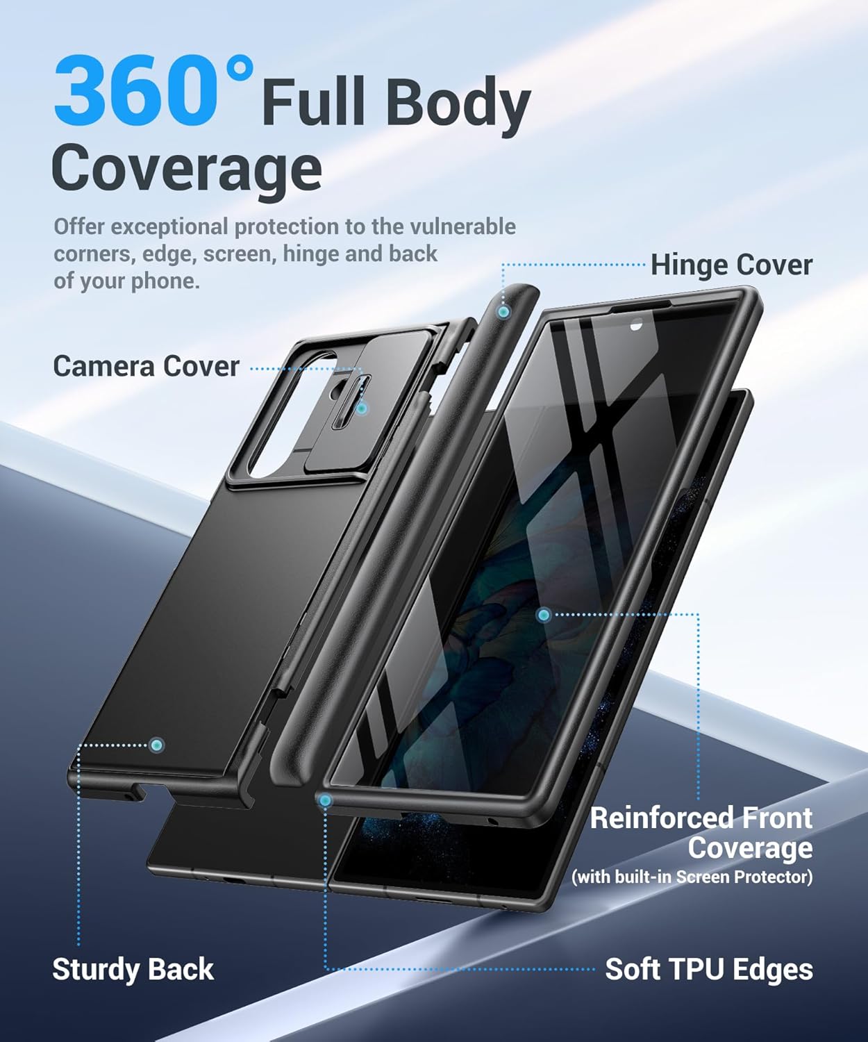 Z Fold 7 Case with Kickstand