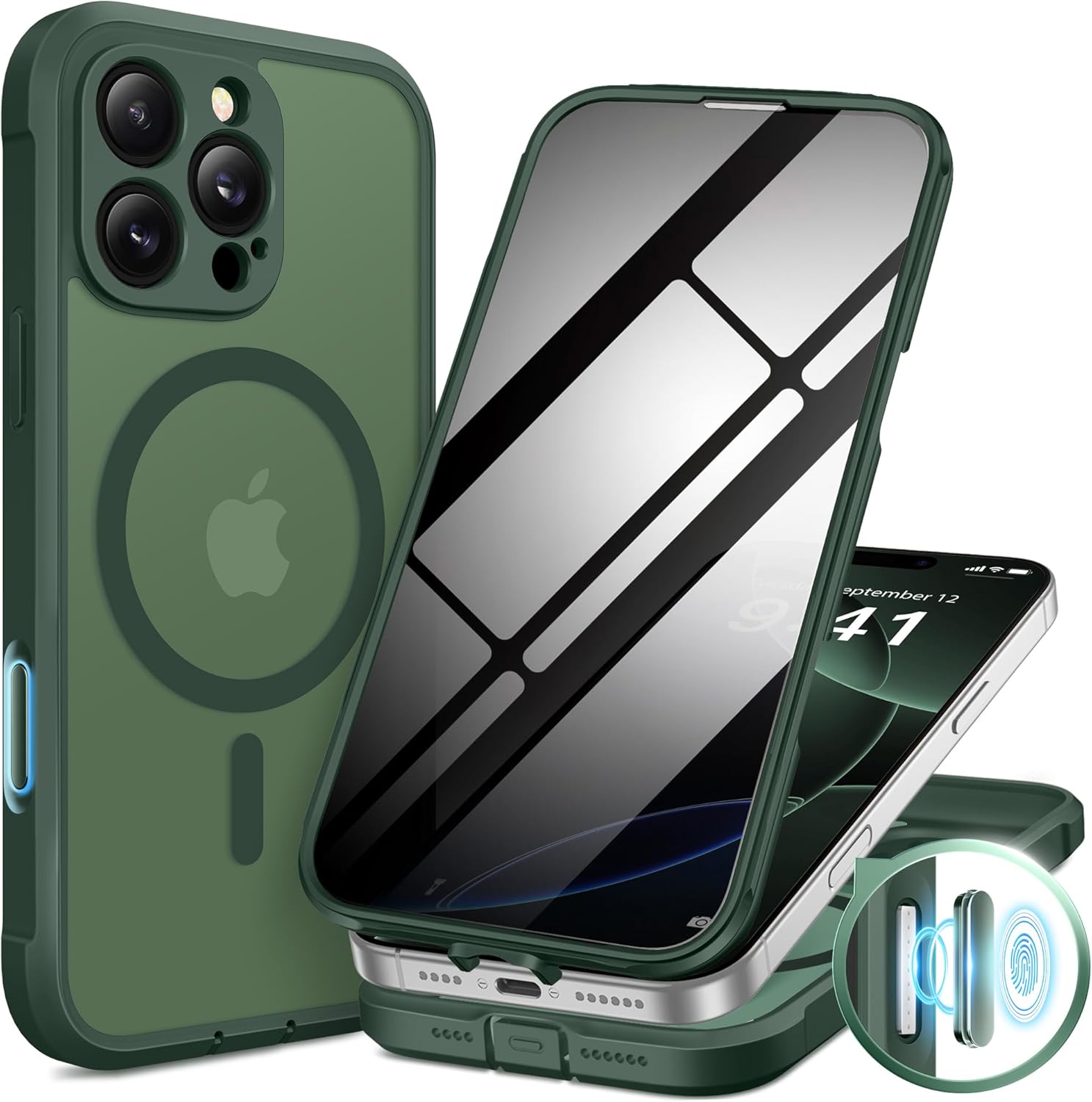 iPhone 16 Pro Max case with Privacy Screen Protector