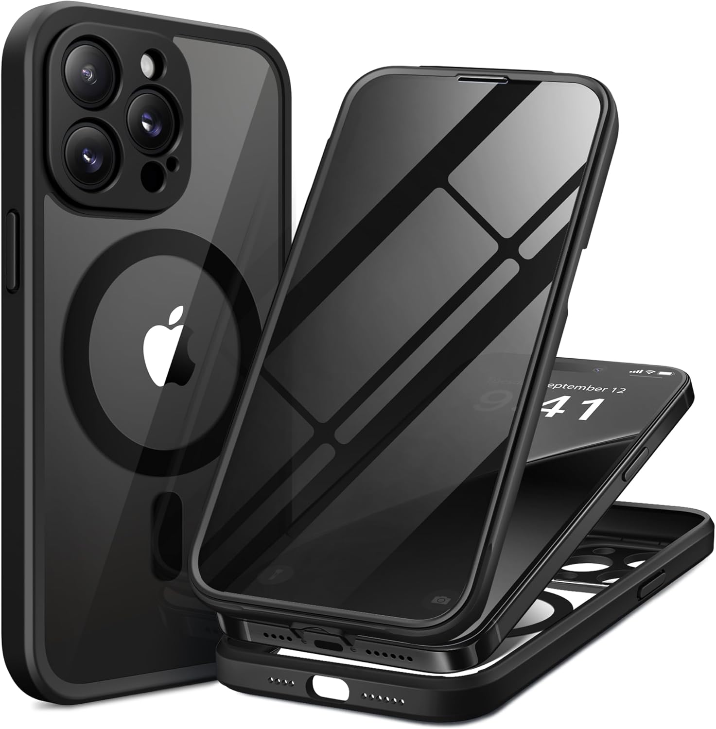 iPhone 14 Pro Max Magnetic Case with Privacy Screen Protector