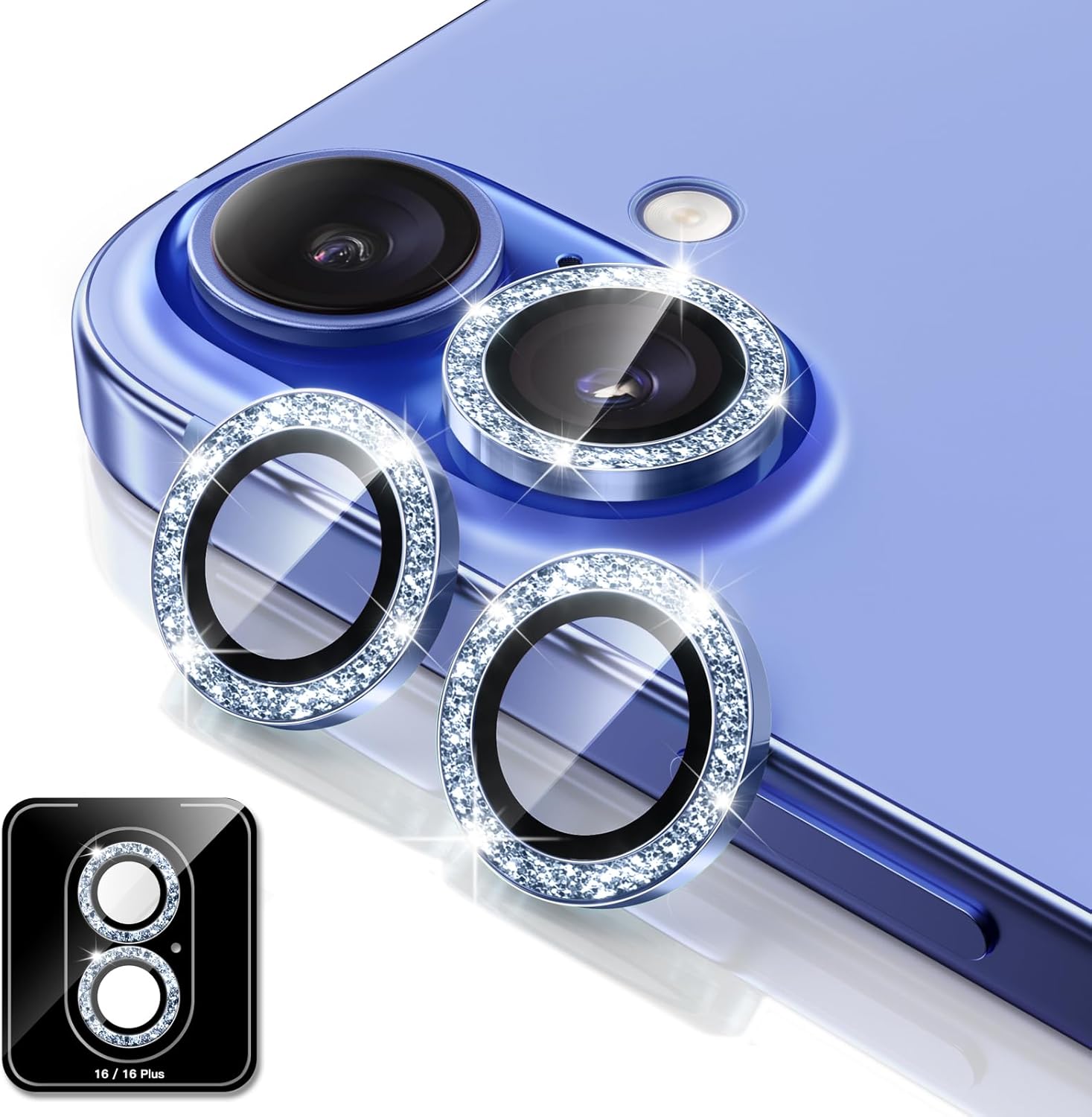 Camera Lens Protector for iPhone 16/16 Plus