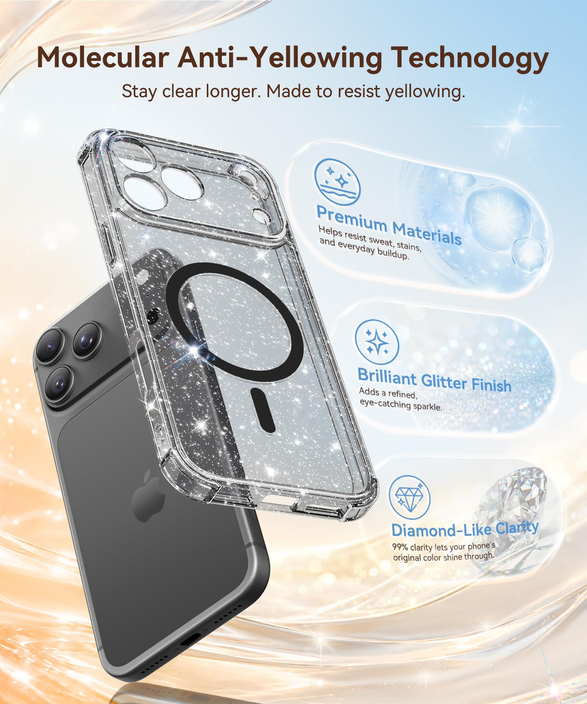BERFY for iPhone 18 Pro Max Case for Women 6.9"