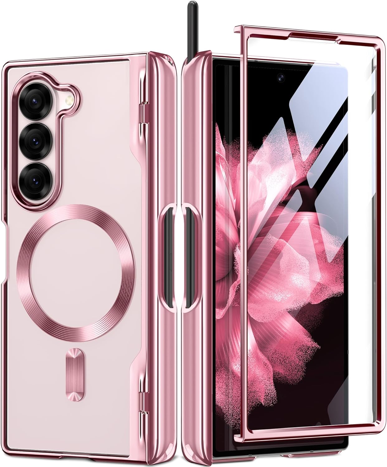 Z Fold 6 Plating Case with S Pen Holder