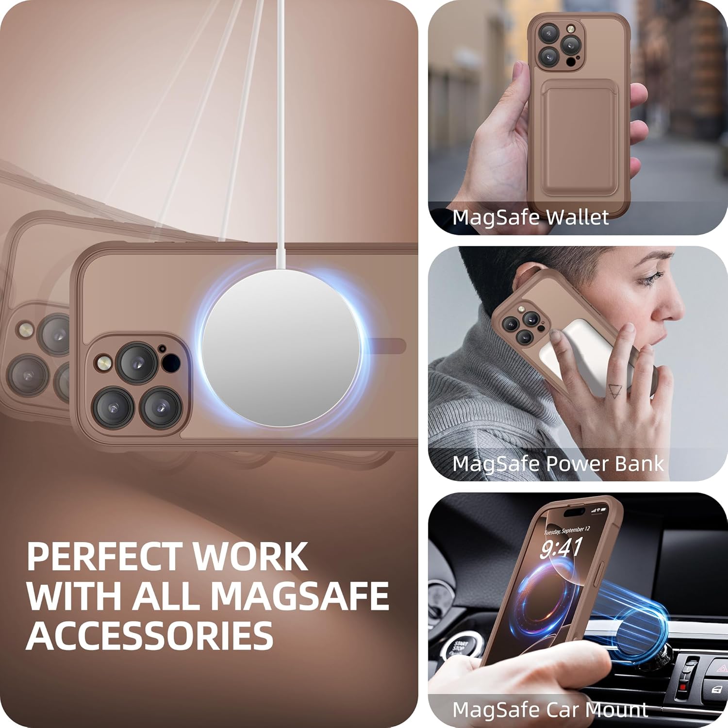 iPhone 16 Pro Max Case Full Body Translucent Matte