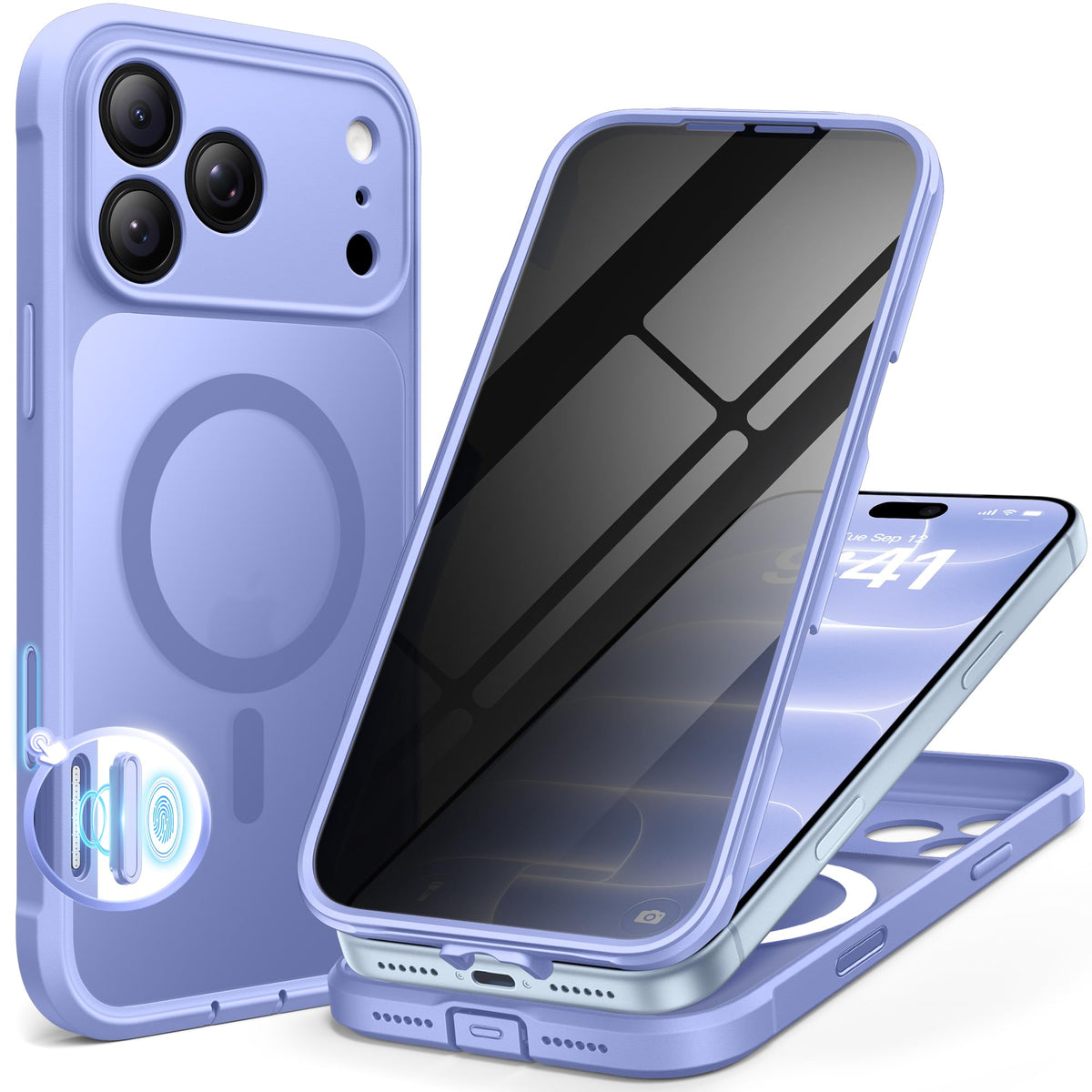 BERFY for iPhone iPhone 17 Pro Case, Fit for MagSafe
