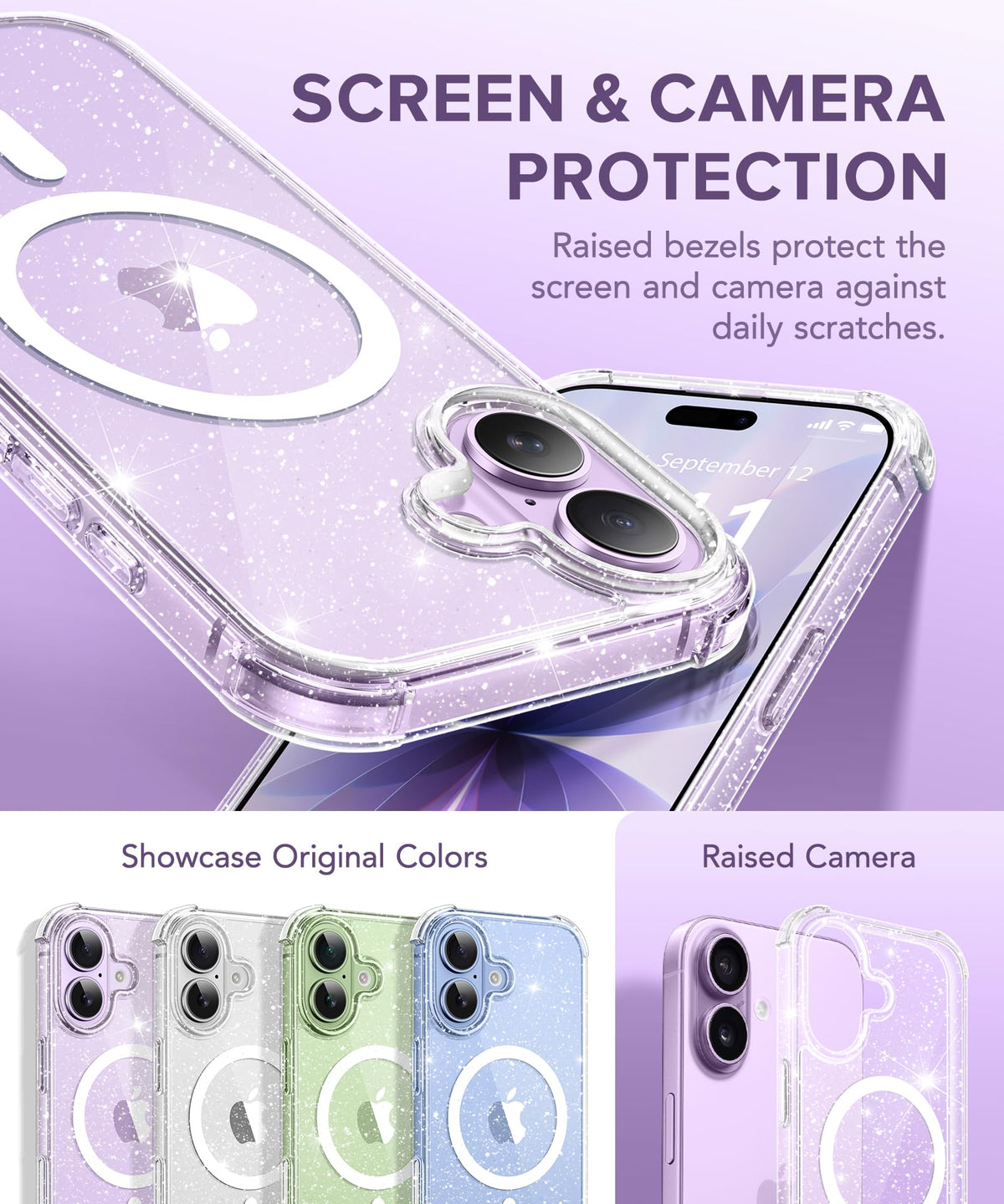 BERFY for iPhone 17 Case for Women 6.3"