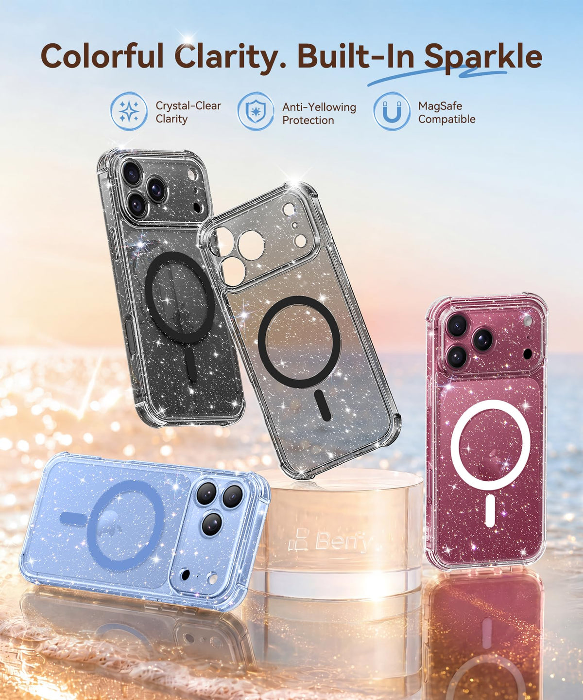 BERFY for iPhone 18 Pro Max Case for Women 6.9"