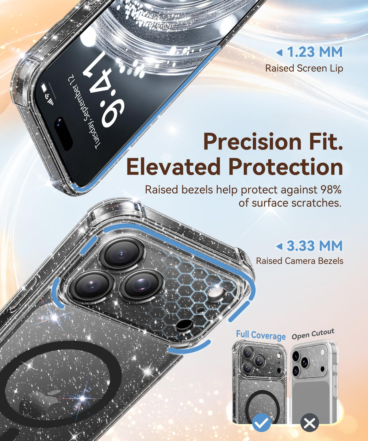 BERFY for iPhone 18 Pro Max Case for Women 6.9"