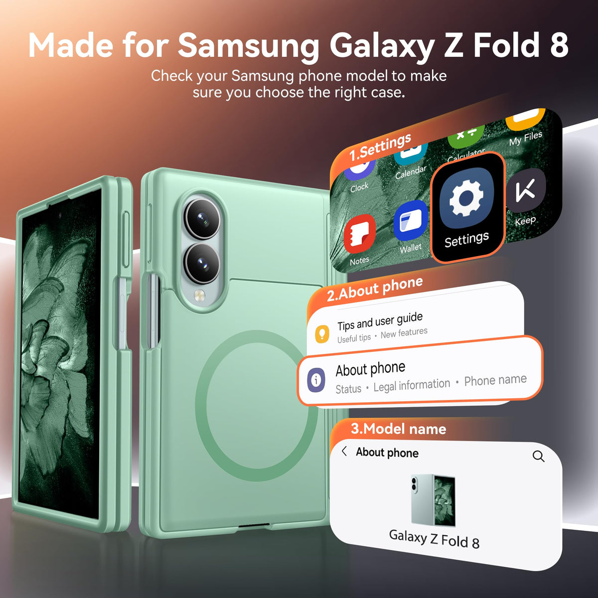 BERFY for Samsung Galaxy Z Fold 8 Case