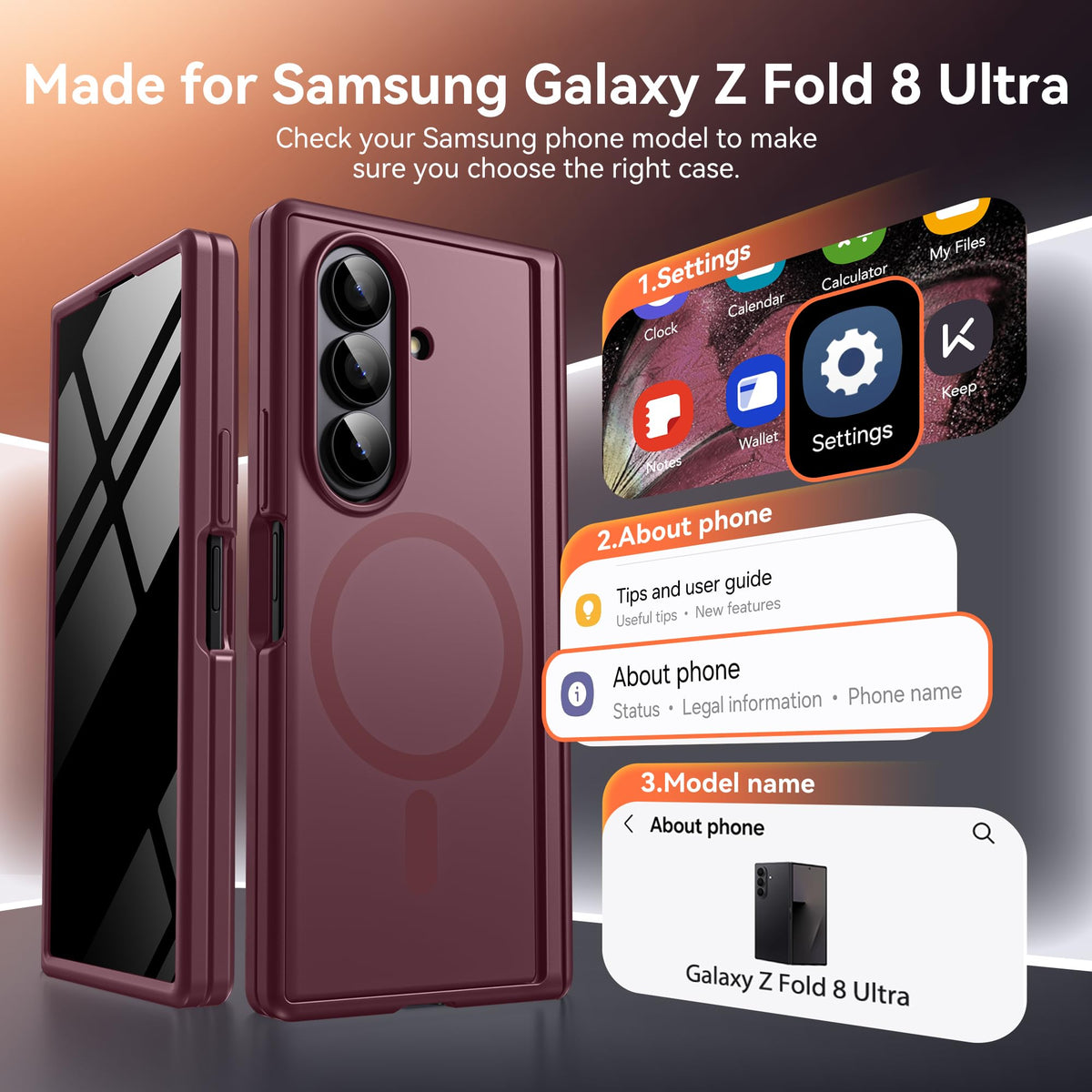 BERFY for Samsung Galaxy Z Fold 8 Ultra Case