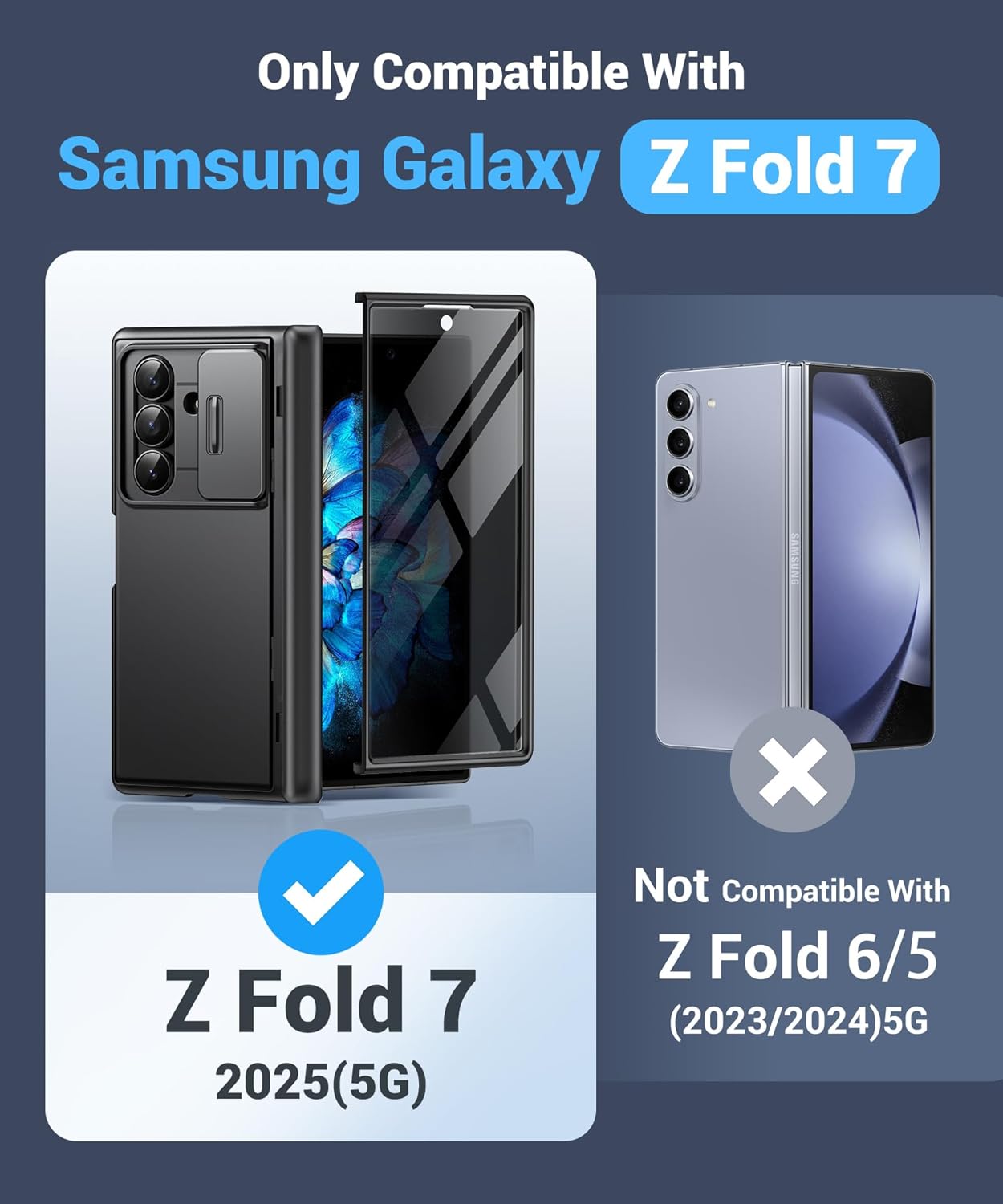 Z Fold 7 Case with Kickstand