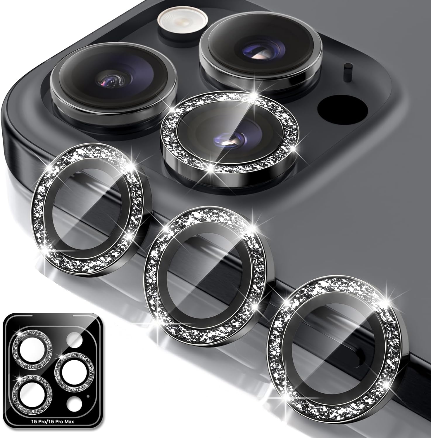 Camera Lens Protector for iPhone 15 Pro/15 Pro Max