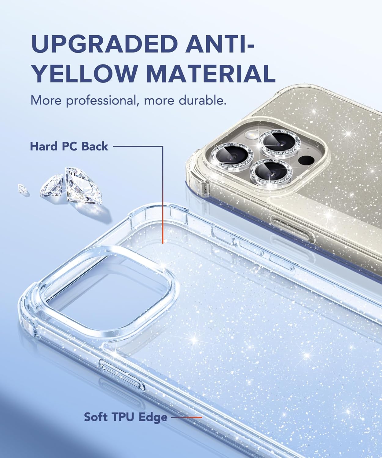 iPhone 15 Pro Max Glitter Case
