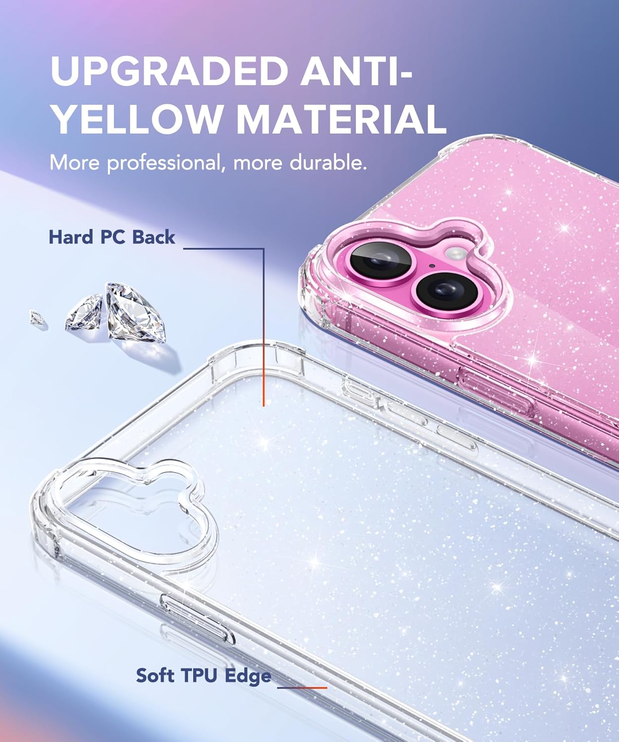 iPhone 16 Plus Glitter Case