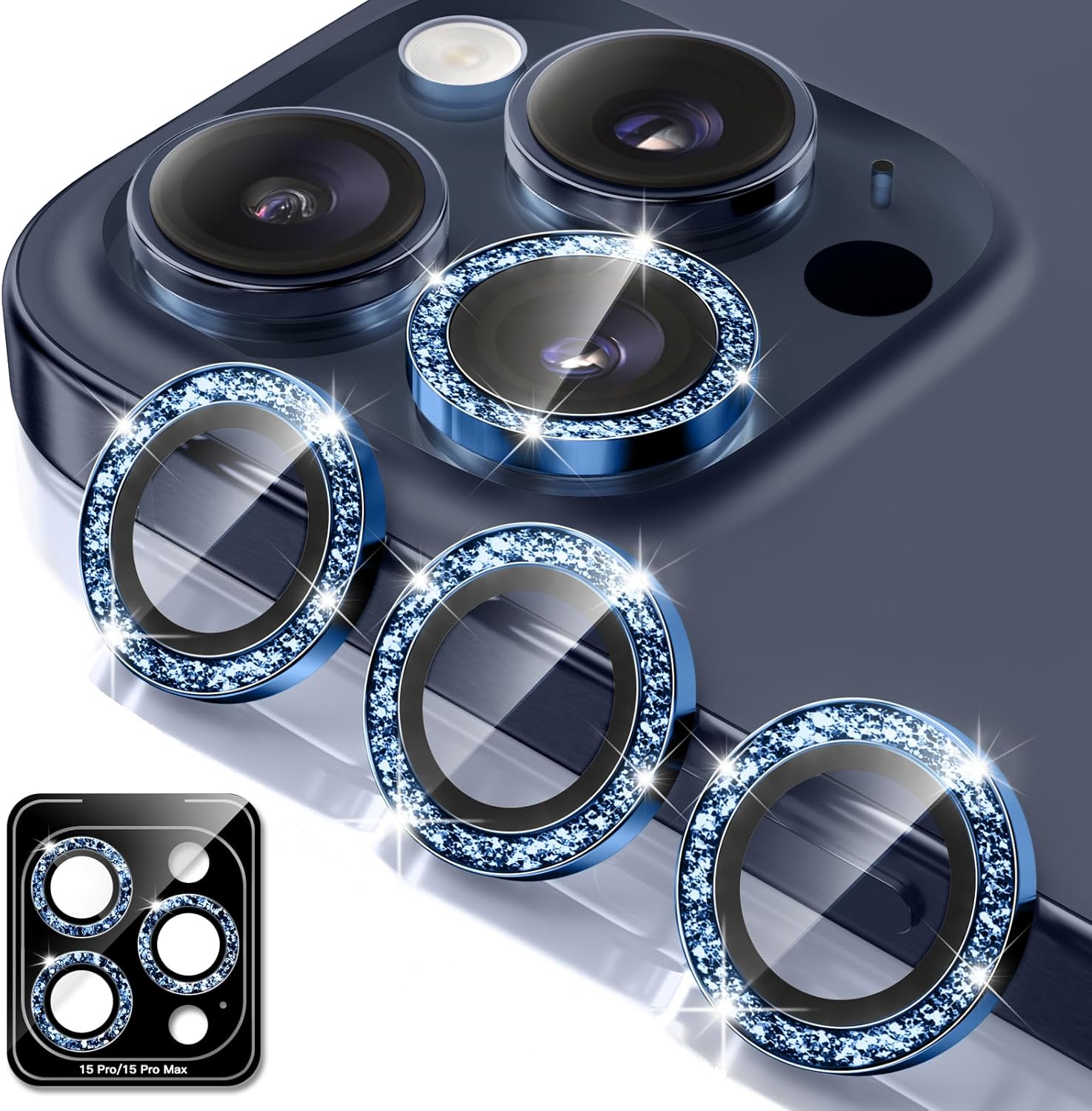 Camera Lens Protector for iPhone 15 Pro/15 Pro Max
