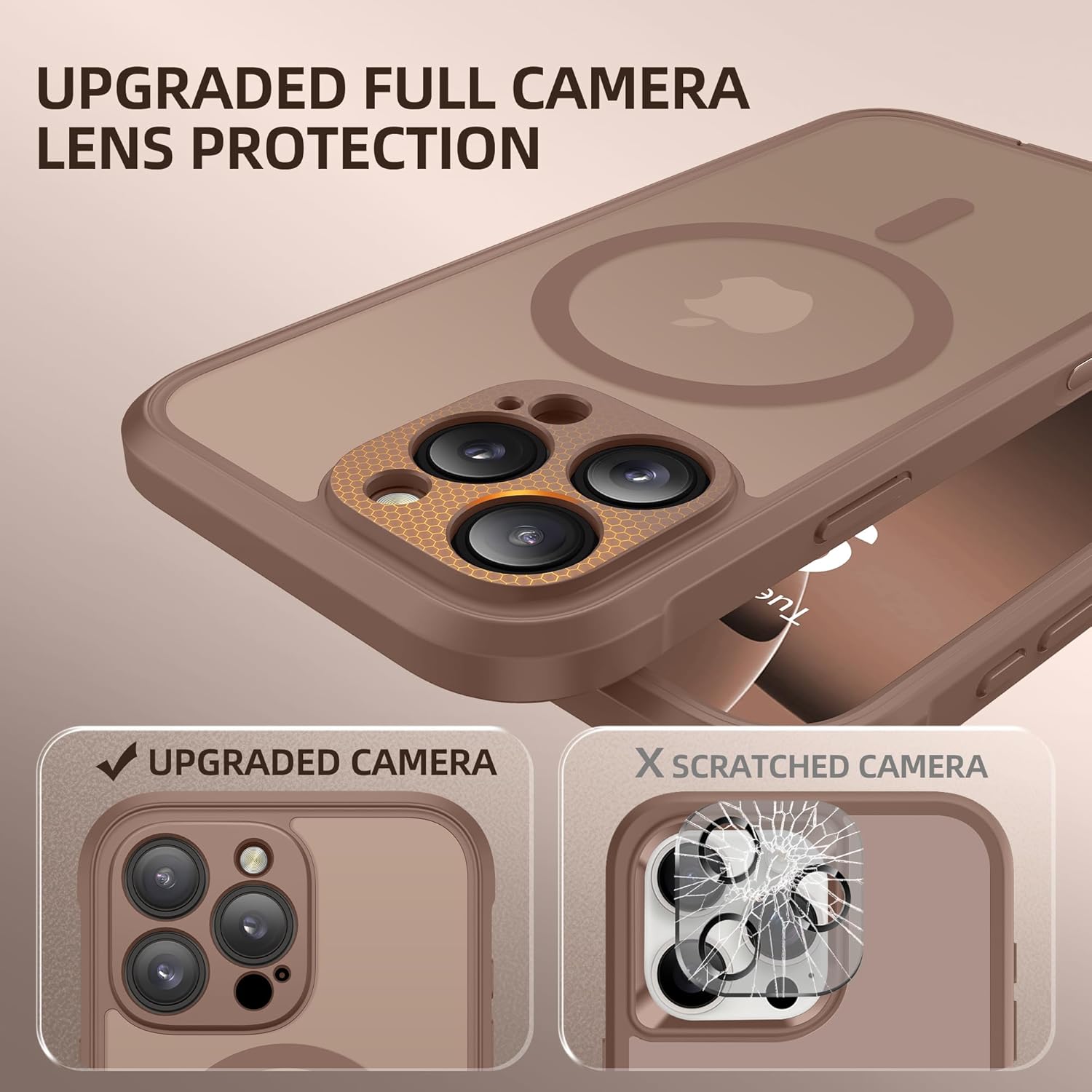 iPhone 16 Pro Max Case Full Body Translucent Matte