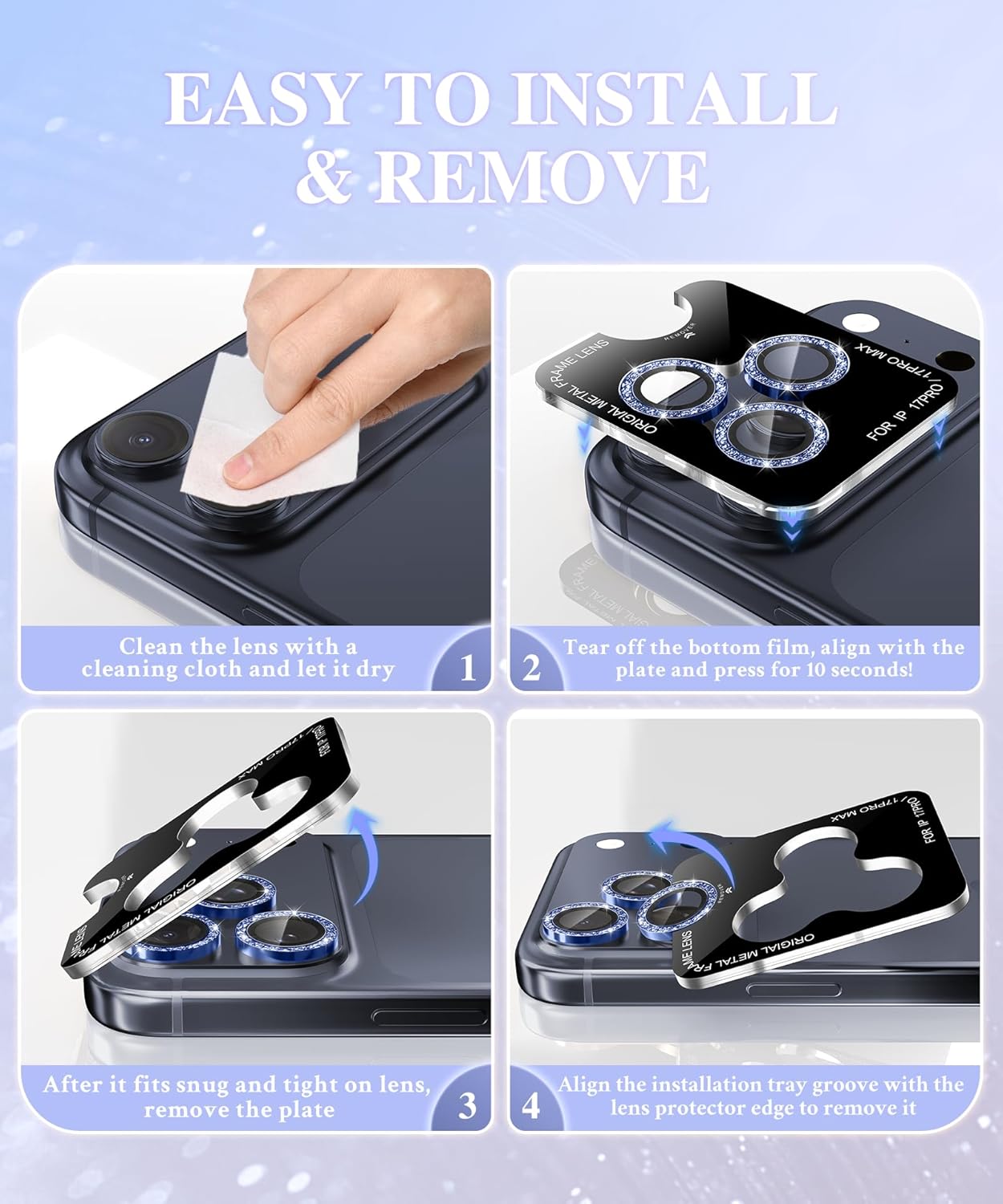 iPhone 17 Pro/17 Pro Max Camera Lens Protector