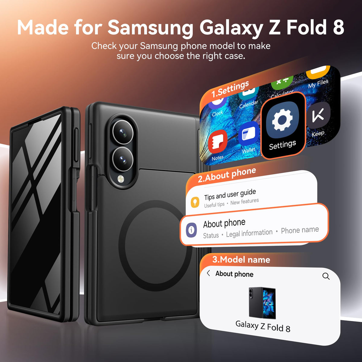 BERFY for Samsung Galaxy Z Fold 8 Case