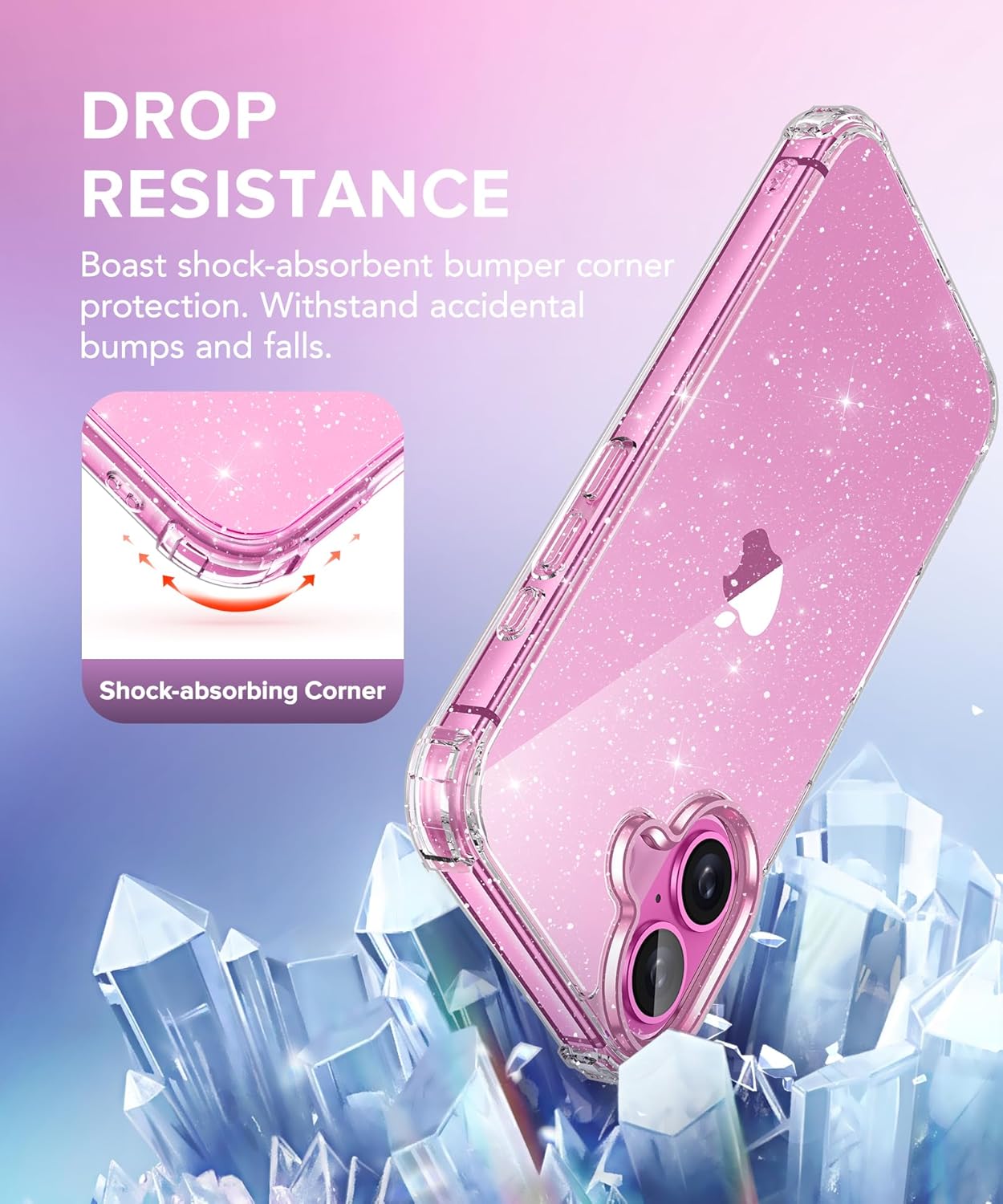 iPhone 16 Plus Glitter Case
