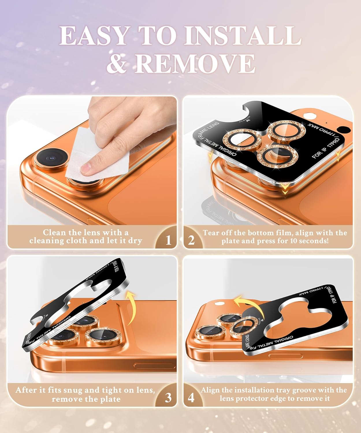 iPhone 17 Pro/17 Pro Max Camera Lens Protector