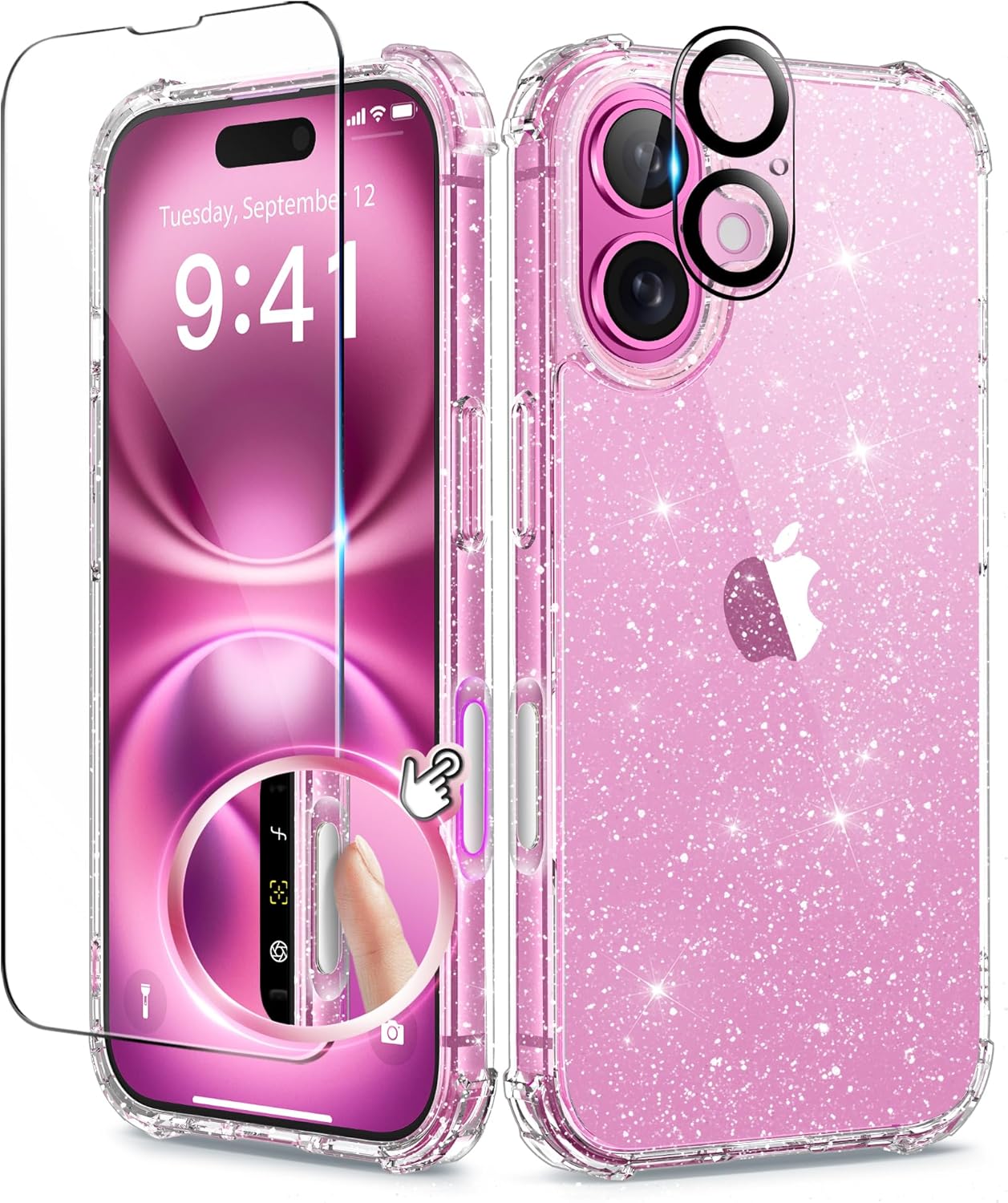 iPhone 16 Plus Glitter Case