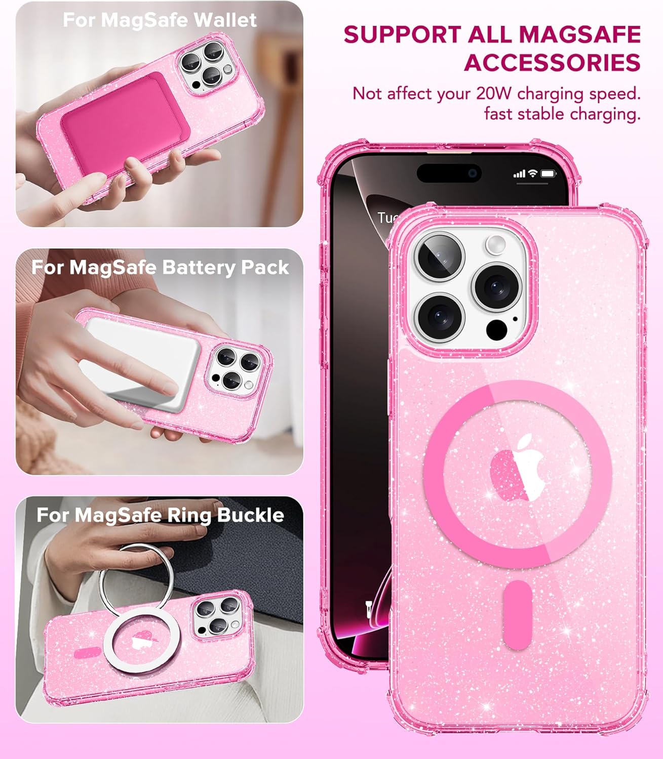 iPhone 16 pro Case Glitter