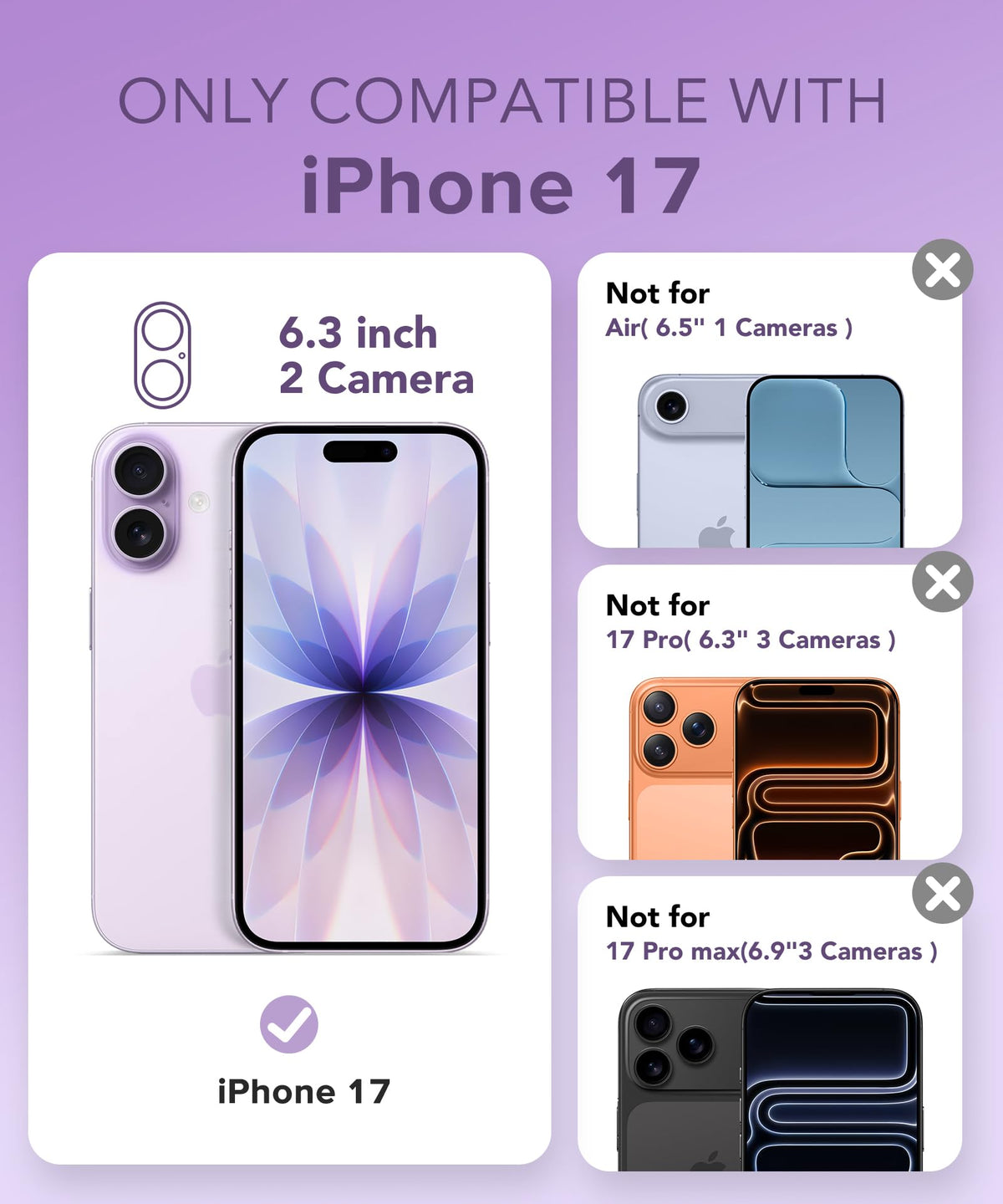 BERFY for iPhone 17 Case for Women 6.3"